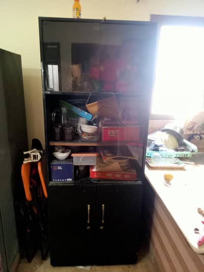 Three door almari,sofa combed,divider, dressing table and bed sider