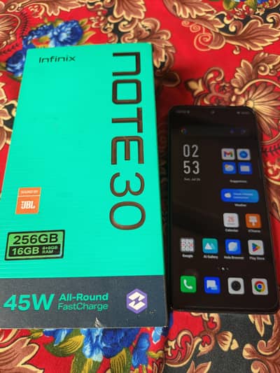 Infinix Note 30 with box, 8/256GB, exellent condition