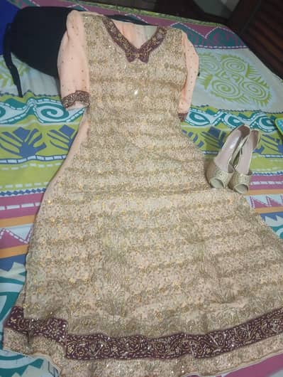 bridal suit and sandal