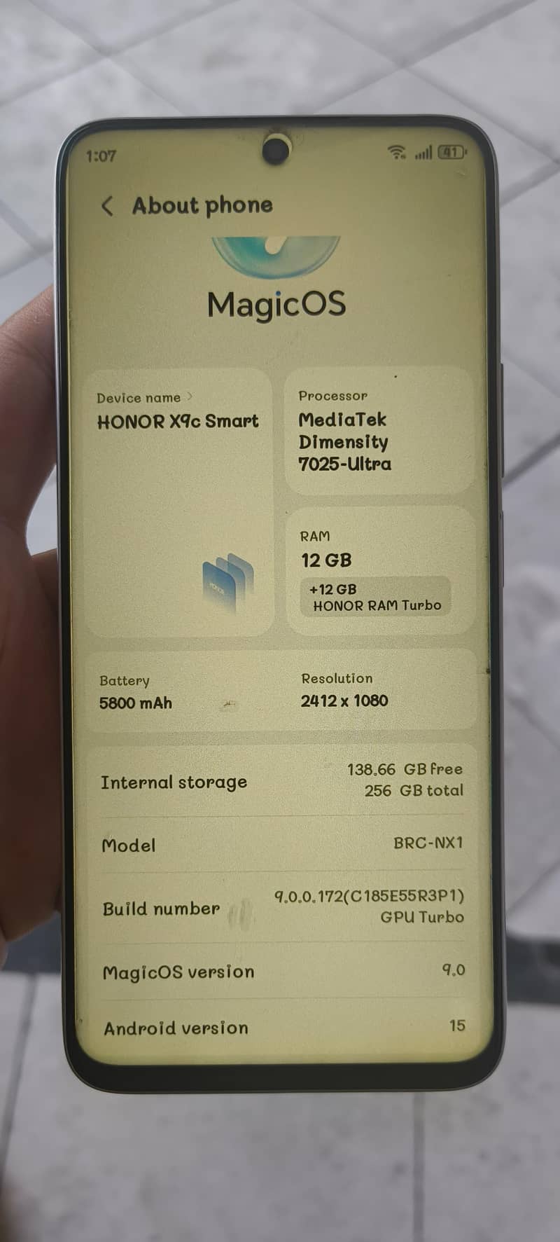 Honor 9C 7