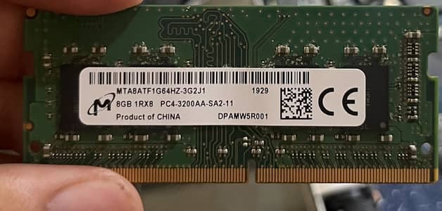 8 each gb ram sticks x2