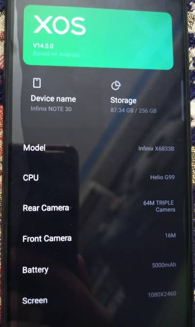 Infinix Note 30 (8GB/256GB) 10/10 Condition