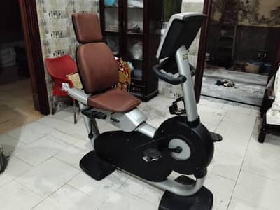 Technogym Excite Recline series commercial recumbent bike.