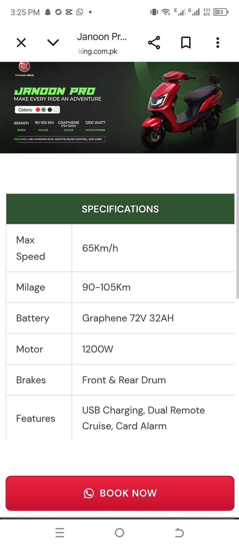 Roadking janoon pro 1