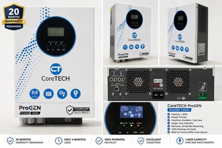 CoreTECH ProGEN PV2200 1.6KW Solar Inverter for Sale.