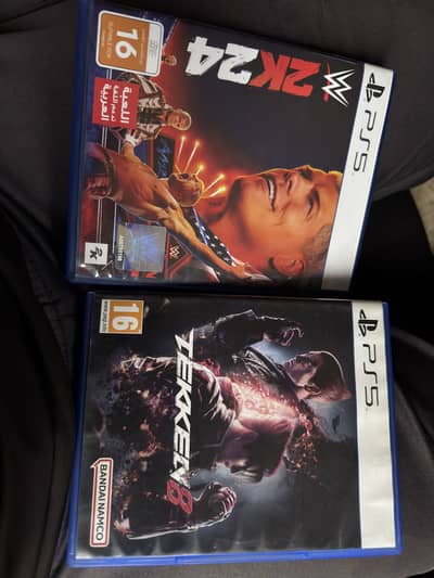 Tekken 8 PS5 and WWE 2K24 PS5 For sale