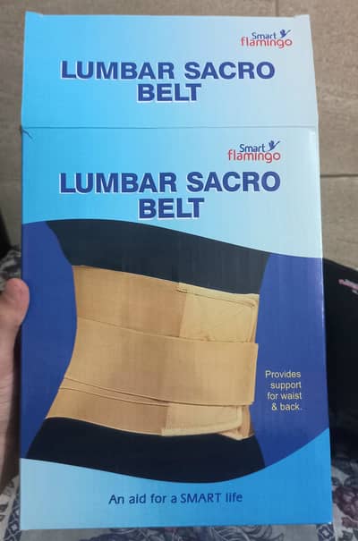 Backpain Lumbar Sacro Belt (Smart Flamingo) XL 39- 43 inches