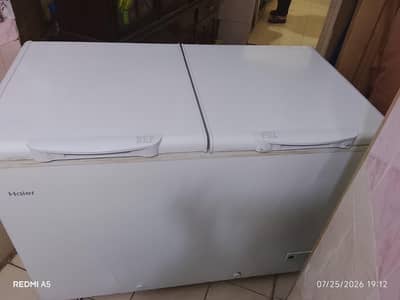 Haier double door deep fridge in excellent condition