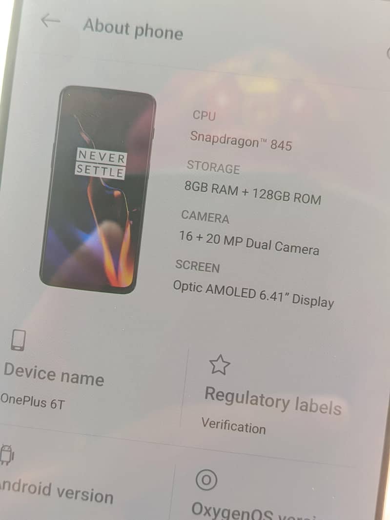 One Plus 6T 6