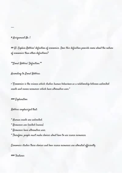 B. com English spring semester assignment 1 2026 code 402