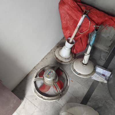 03 ceiling fans and 02 exhaust fan