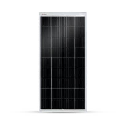 Max Power solar system with 4 panels and a tubular battery.