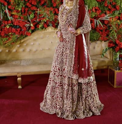 Beautiful Bridal Red Lehanga - Excellent Condition