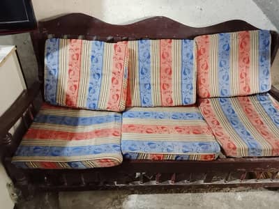 wooden sofa