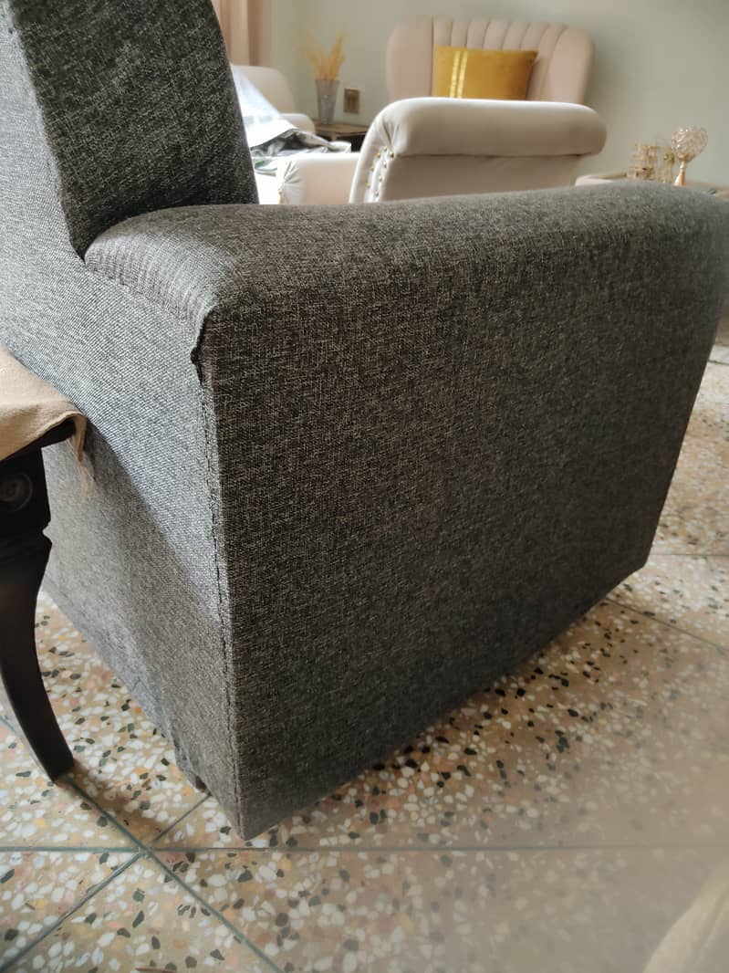2 seater solid sofa 1