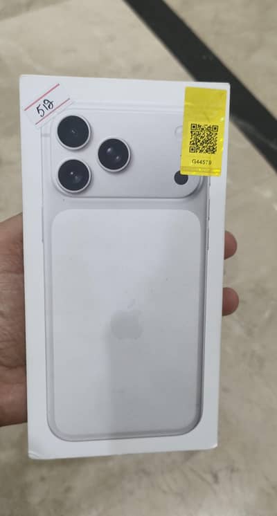 New i phone 17 pro max 512 PTA Approved non active