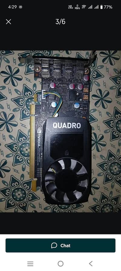 Nvidia Quadro p1000 4GB DDR5 128 bit 100% working