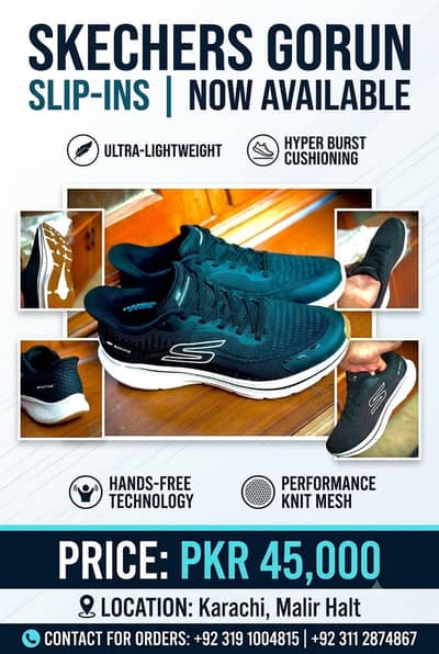 Sketchers/ ​Skechers Slip-Ins/ Black Running Shoes/