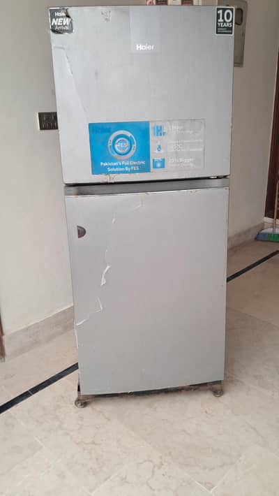 Haier HRF-368EB/EP 368L Double Door Refrigerator | Silvet | Excellent