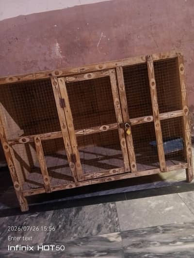 Large Wooden Pet Cage for Sale – Strong & Spacious