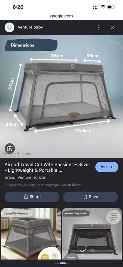 Brand new cot