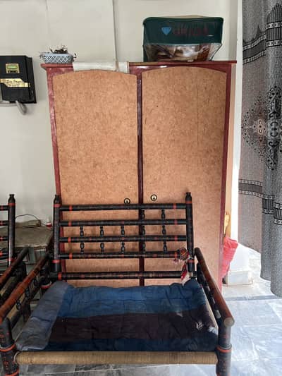 Set of 3 matching 2 door wooden Almaris ( can sell together or seprate