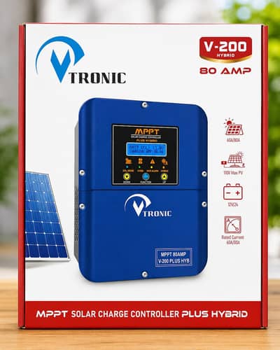 VTRONIC V-200 Hybrid MPPT Solar Charge Controller (80A)