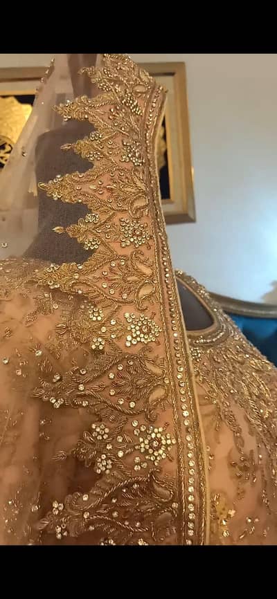 bridal valima heavy tail maxi