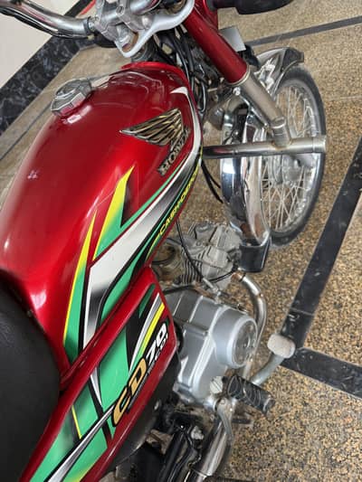 Honda CD 70 motorcycle 2022 model best condition