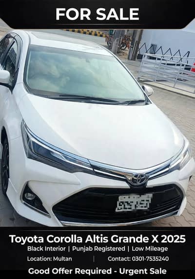 Toyota Altis Grande 2025 X black interior
