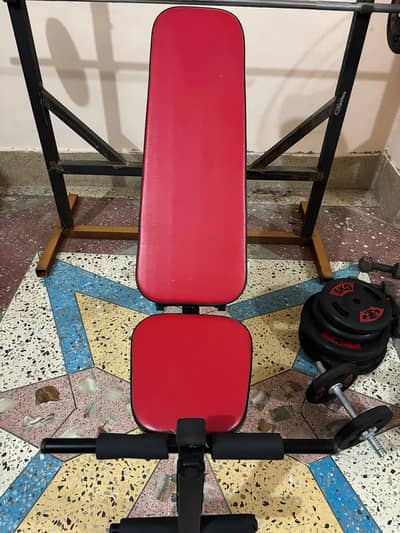 Home gym equipment / bench Press /Rod /plates /Dumbbell/barbell rack