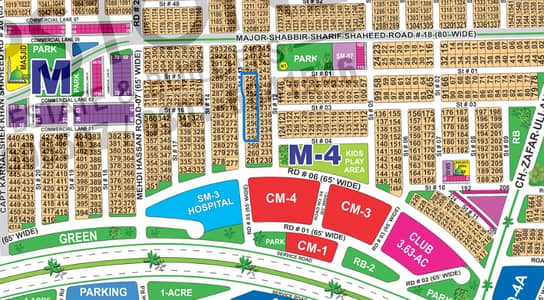 1 Kanal Prime Location Plot Sector M, DHA Multan | Ideal for Dream Home or Investment