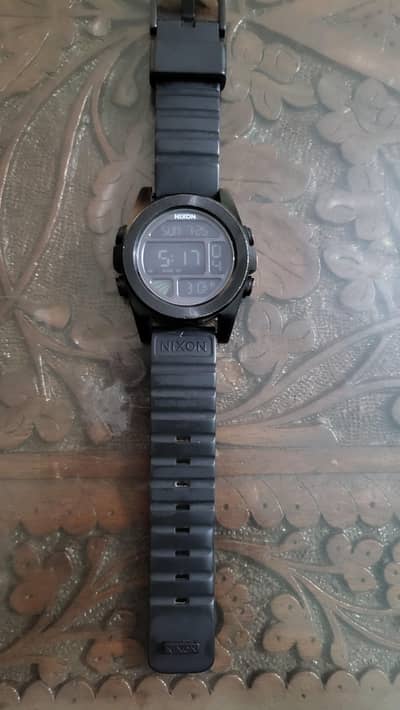 NIXON ORIGINAL DIGITAL HEAVY METAL BLACK MILITARY WATCH