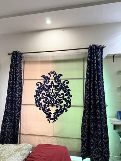 Curtains with blinds