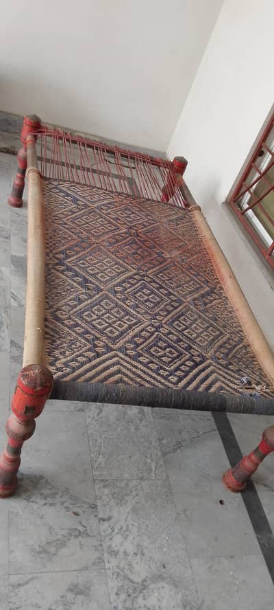 wooden charpai