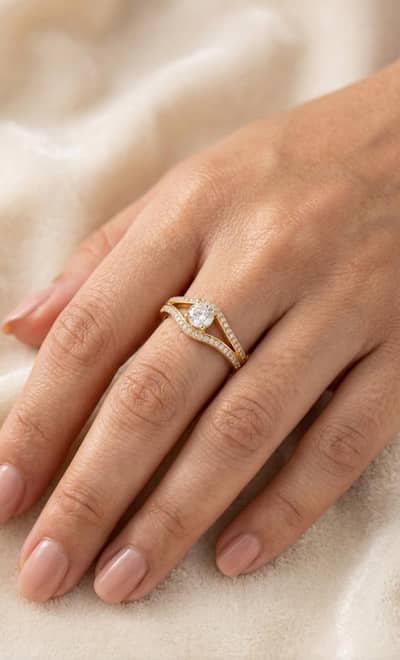 Pure Elegance on Your Finger  | Elegant Gold Solitaire Ring
