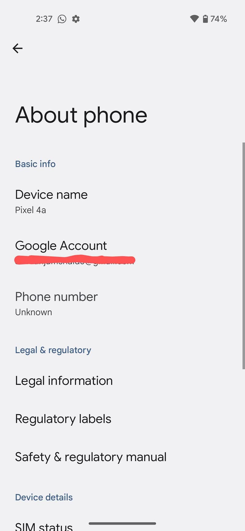 Google Pixel 4a 7