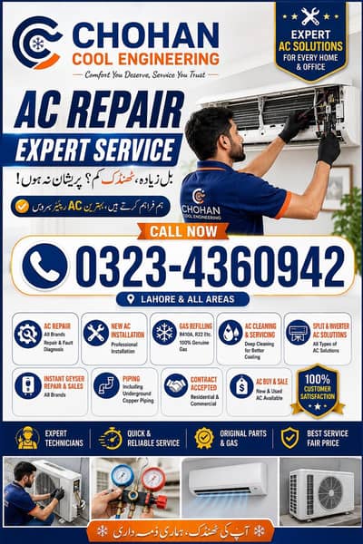 Split AC Repair Service's At Affordable Rates All Lahore 0323-4360942
