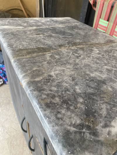Wooden Cabinet with Marble Top