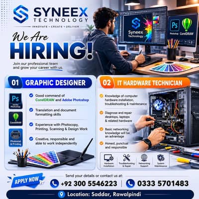 graphic designer and IT hardware