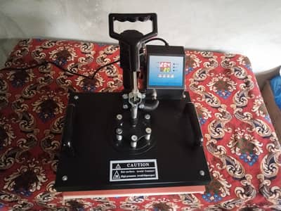 Heat press machine for shirt design