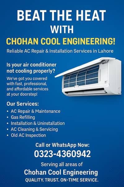 Best AC Repair Service's In Lahore 0323-4360942