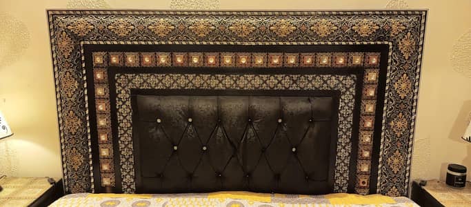 wooden used bed