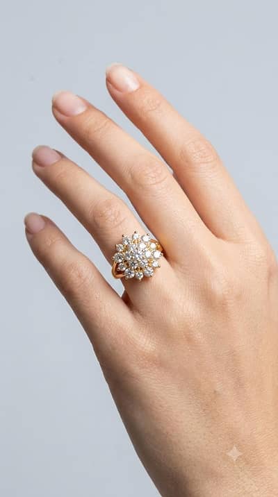 Unboxing Perfection  | Premium Gold Floral Ring