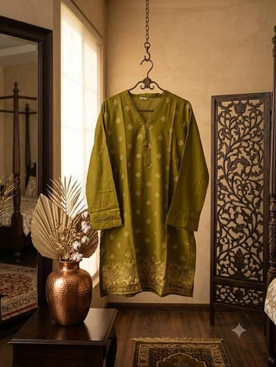 LAWN EMBROIDERY KURTI