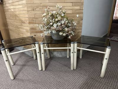 Set of three tables