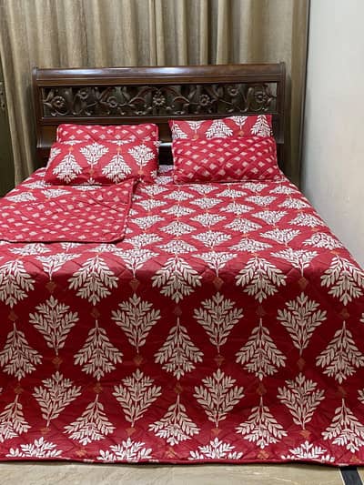 Cotton Bedsheet 4 pillow case