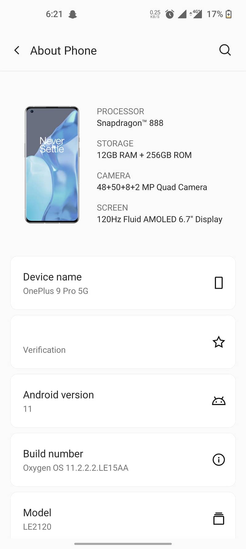 One Plus 9 Pro 6
