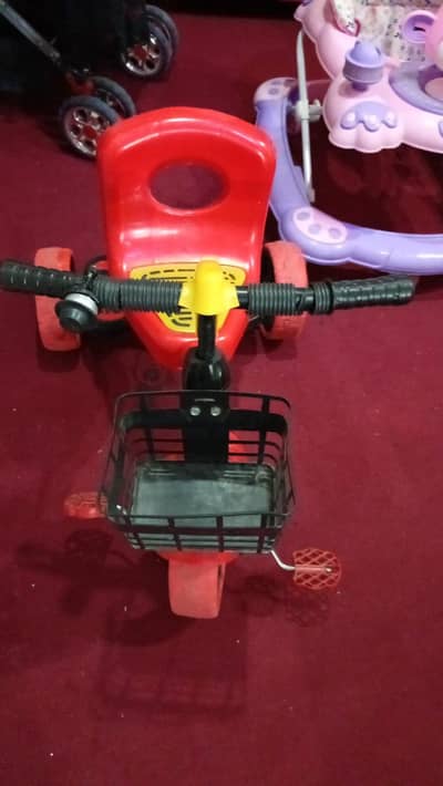 Kids Tricycle / Baby Cycle – Red Color – Good Condition