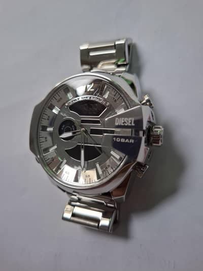 Diesel Analog+Digital Watch 10 BAR Stainless Steel-stylish Men's watch
